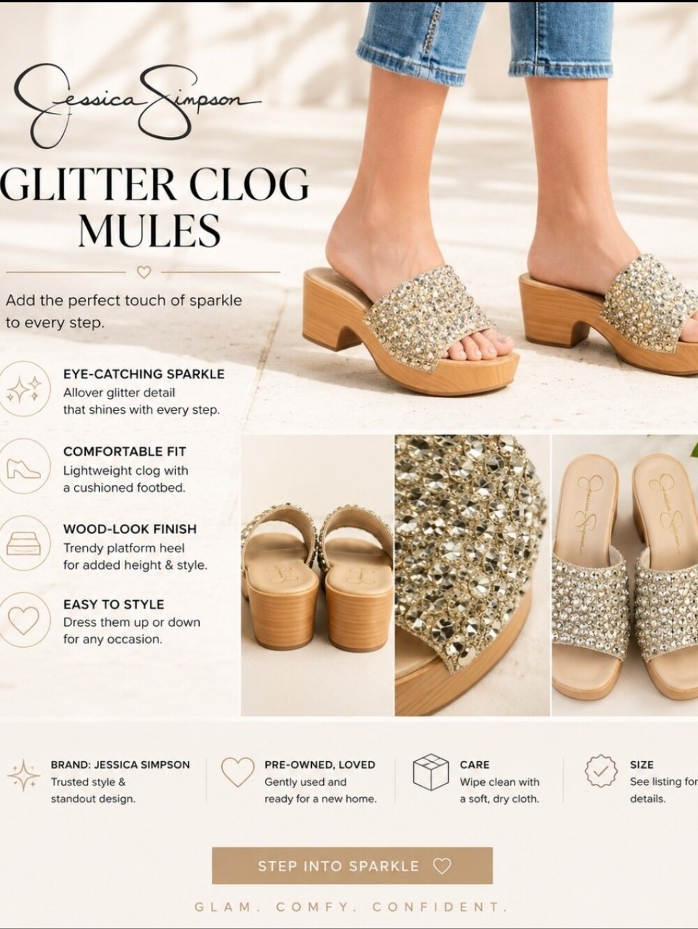 Jessica Simpson Embellished Clogs